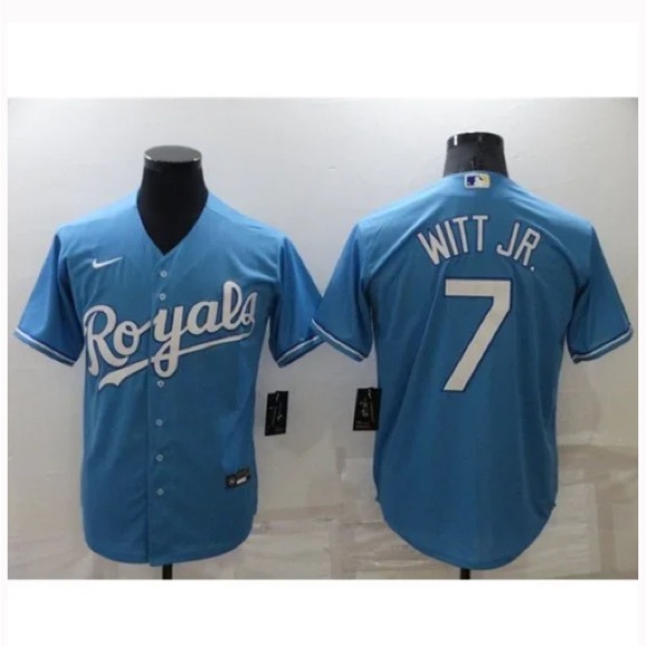 Kansas City Royals Bobby Witt Jr. Light Blue Jersey